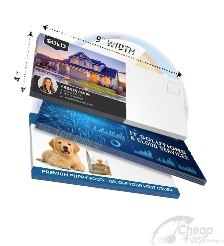 4x9 Tall Panoramic Rack Cards For Menus