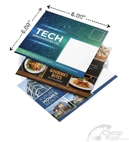6x6 Large Square Attention Grabbing Mailers