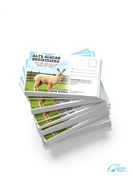 Alpaca Llama Breeder 3.5" x 5" Postcards printed on premium cardstock