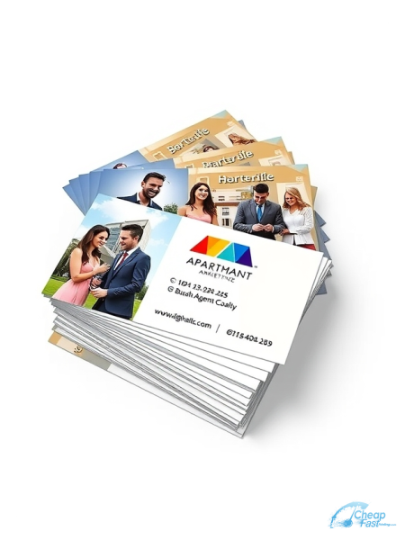 Apartment Leasing Agent 2" x 4" Postcards printed on premium cardstock