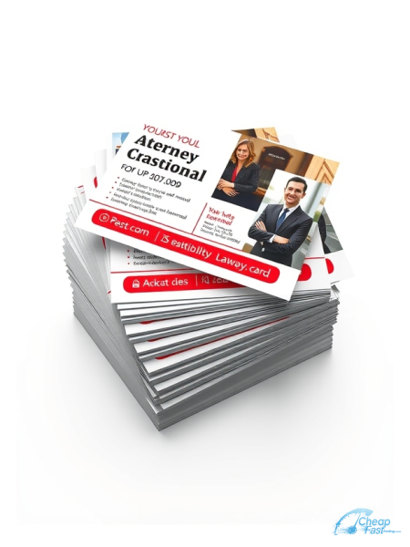 Attorney Lawyer Corporate 3" x 4" Postcards printed on premium cardstock