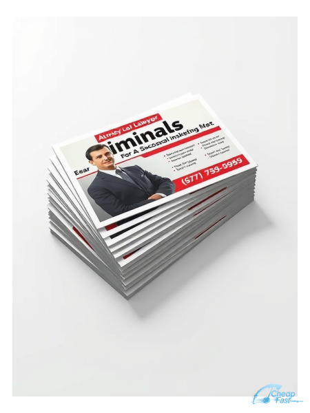 Attorney Lawyer Criminal 3" x 5" Postcards printed on premium cardstock
