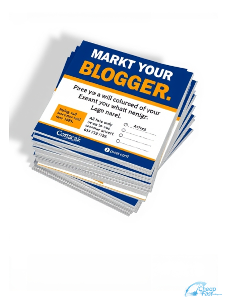 Blogger 9" x 12" EDDM® Postcards printed on premium cardstock