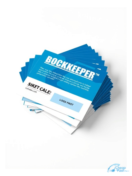 Bookkeeper 4" x 4" Postcards printed on premium cardstock