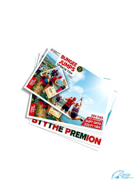 Bungee Jump Operator 3.5" x 6" Postcards printed on premium cardstock