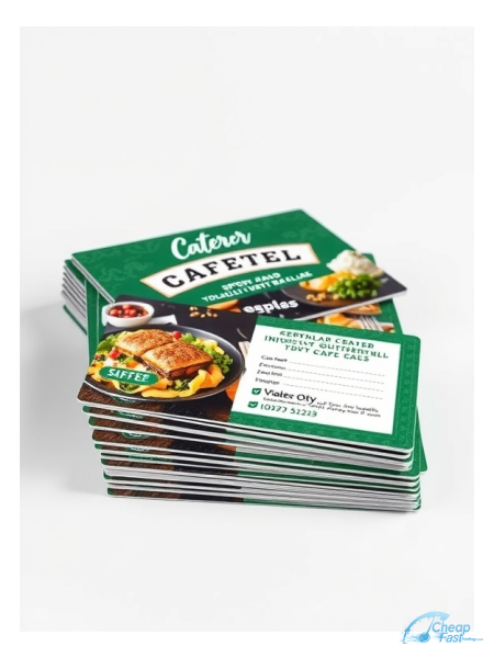 Caterer 5" x 7" Postcards printed on premium cardstock