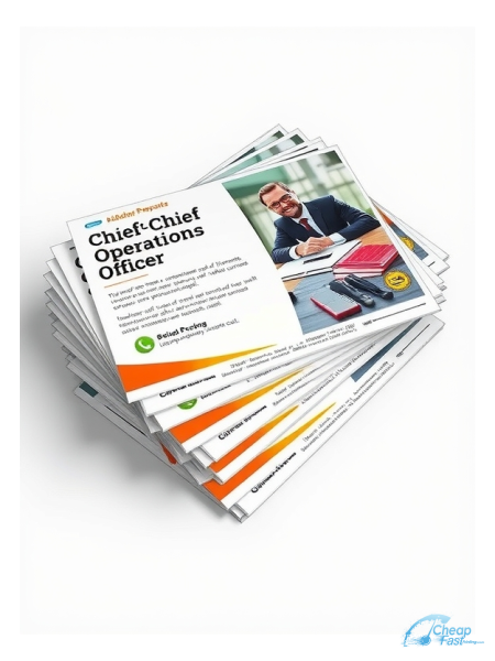 Chief Operations Officer Coo 6.5" x 9" EDDM® Postcards printed on premium cardstock