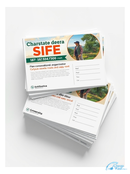 Conservation Organization Director 3.5" x 8.5" Postcards printed on premium cardstock
