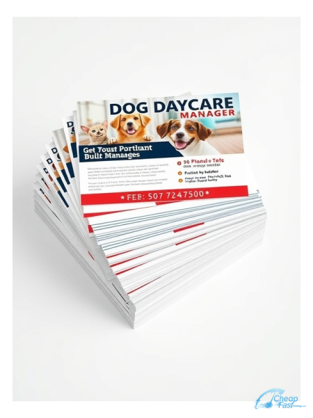 Dog Daycare Manager 3.5" x 5.5" Postcards printed on premium cardstock
