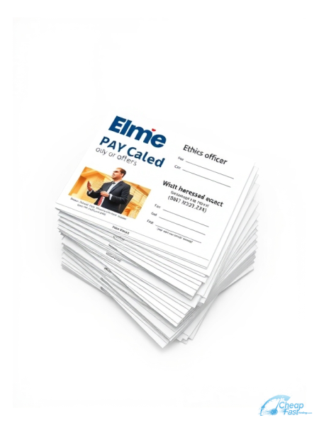 Ethics Officer 4" x 4" Postcards printed on premium cardstock