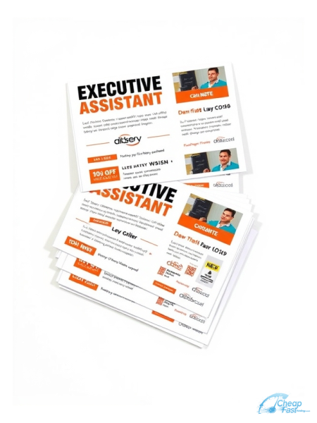 Executive Assistant 4.25" x 6" Postcards printed on premium cardstock
