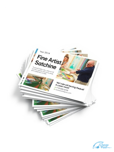 Fine Artist 4" x 9" Postcards printed on premium cardstock