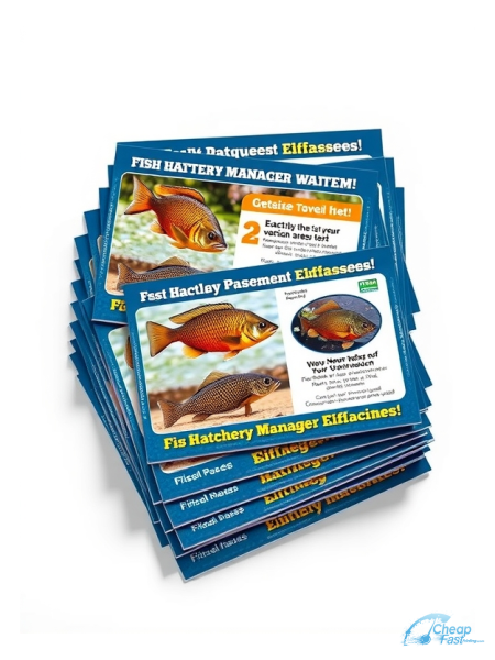 Fish Hatchery Manager 6" x 9" Postcards printed on premium cardstock