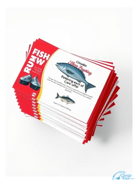 Fishmonger 6" x 11" EDDM® Postcards printed on premium cardstock