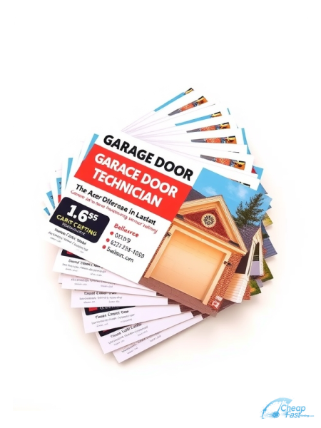 Garage Door Technician 4.25" x 5.5" Postcards printed on premium cardstock