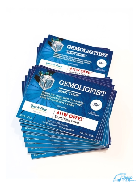 Gemologist 3" x 3" Postcards printed on premium cardstock