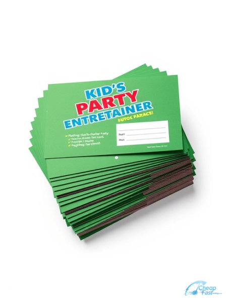 Kid S Party Entertainer 2.75" x 8.5" Postcards printed on premium cardstock