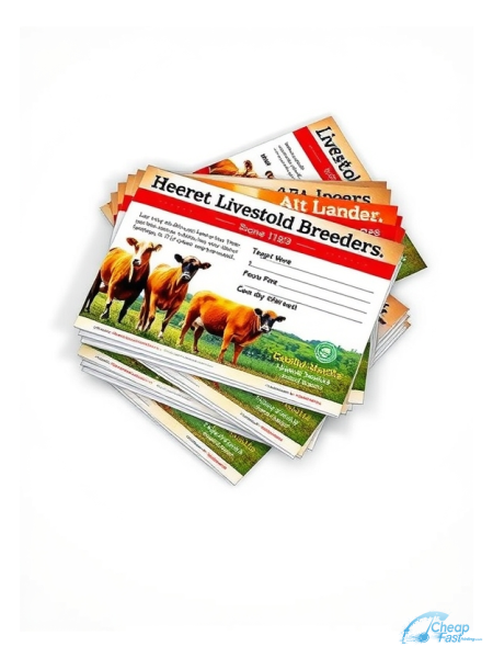Livestock Breeder 3.5" x 5.5" Postcards printed on premium cardstock