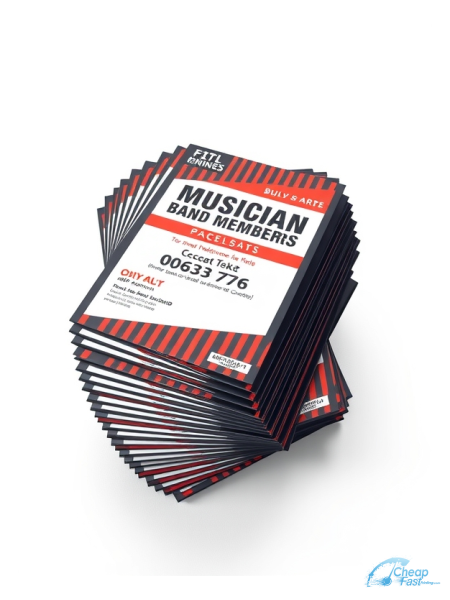 Musician Band Member 6.5" x 8" EDDM® Postcards printed on premium cardstock