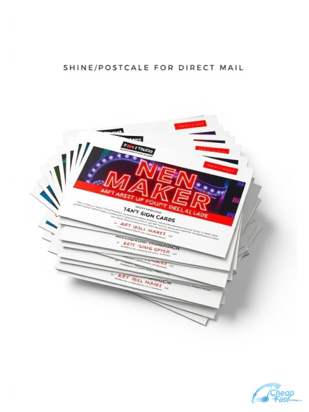 Neon Sign Maker 8.5" x 11" EDDM® Postcards printed on premium cardstock