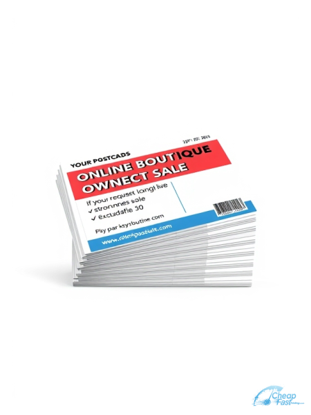 Online Boutique Owner 3" x 5" Postcards printed on premium cardstock