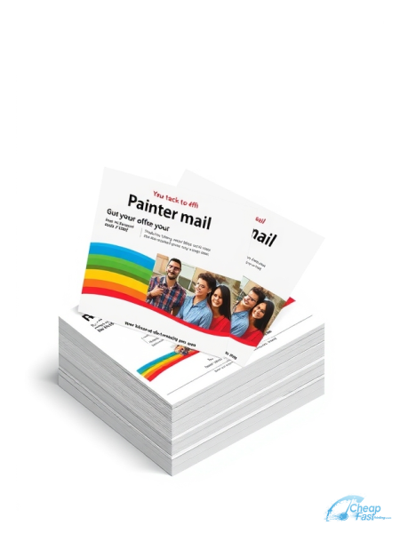 Painter Commercial 4" x 4" Postcards printed on premium cardstock