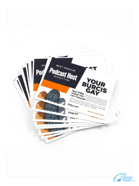 Podcast Host 6" x 9" Postcards printed on premium cardstock