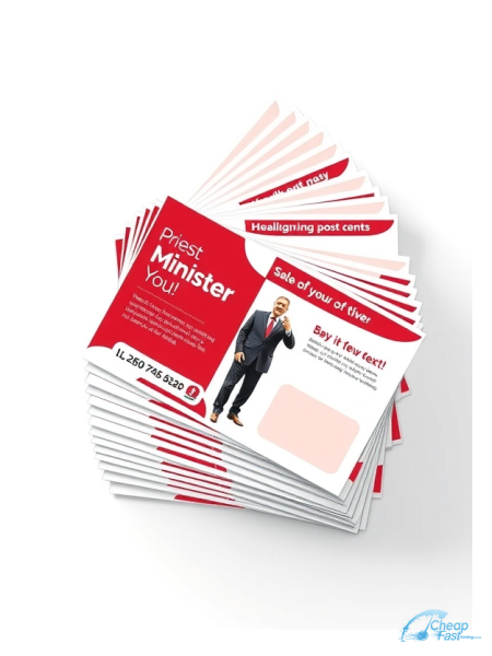 Priest Minister 6.5" x 12" EDDM® Postcards printed on premium cardstock