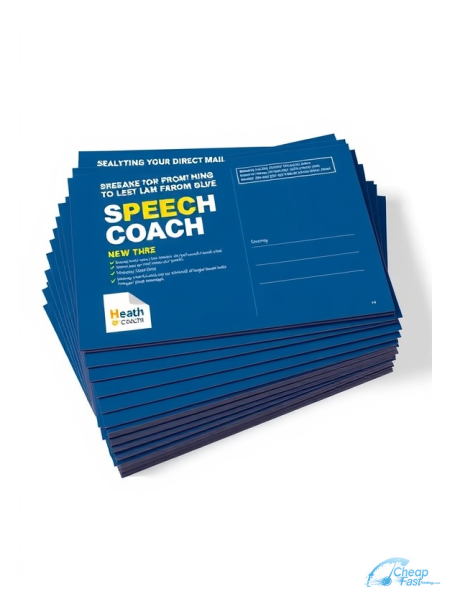 Speech Coach 9" x 12" EDDM® Postcards printed on premium cardstock