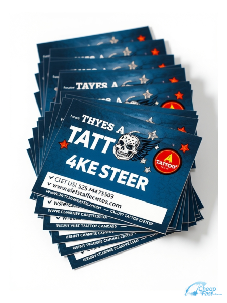 Tattoo Artist 4" x 4" Postcards printed on premium cardstock