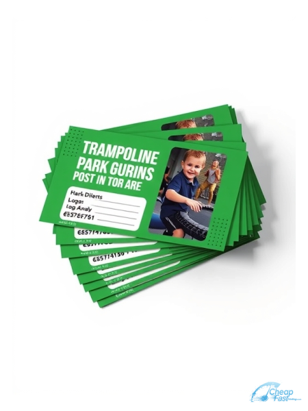 Trampoline Park Manager 4.25" x 11" EDDM® Postcards printed on premium cardstock