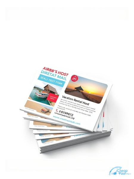 Vacation Rental Host Airbnb 6" x 11" EDDM® Postcards printed on premium cardstock