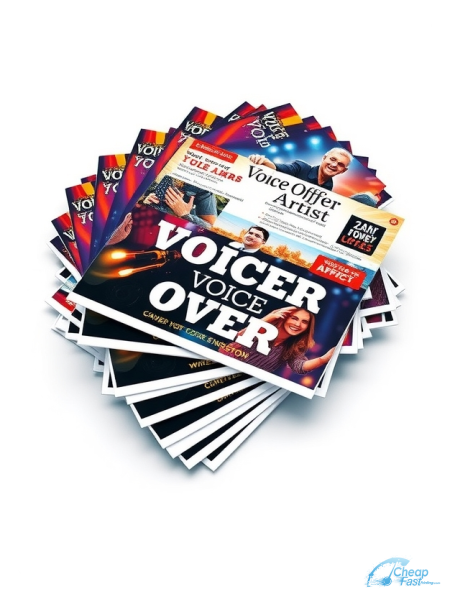 Voice Over Artist 3.5" x 5.5" Postcards printed on premium cardstock