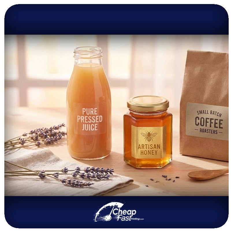 Food label artwork for packaging