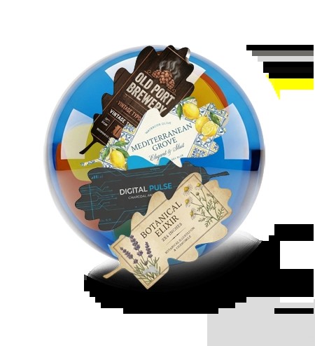 Eco Friendly adhesive label design