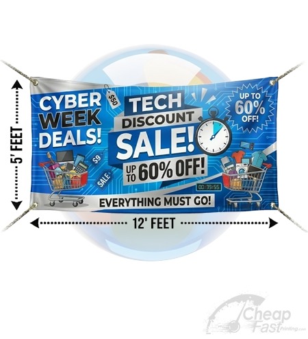 5x12 Heavy Duty Advertising Banner