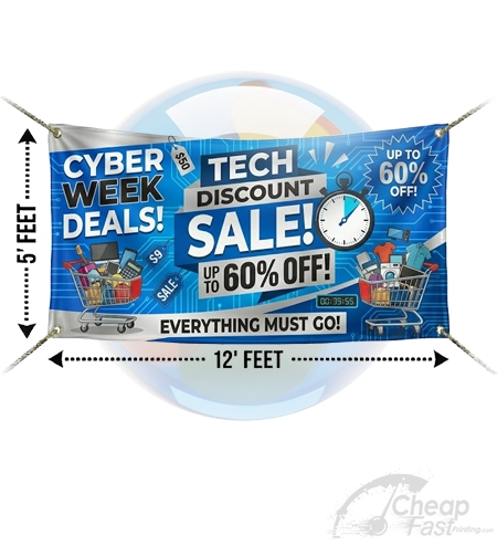 5x12 Heavy Duty Advertising Banner