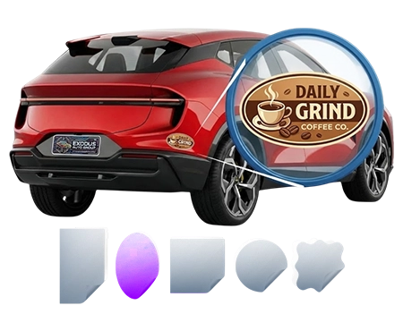 Custom political campaign vehicle decal