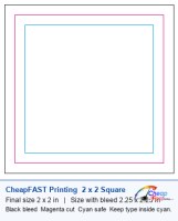 2 x 2 square 3 bleed template
