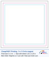 3 x 3 circle magnet 3 bleed template
