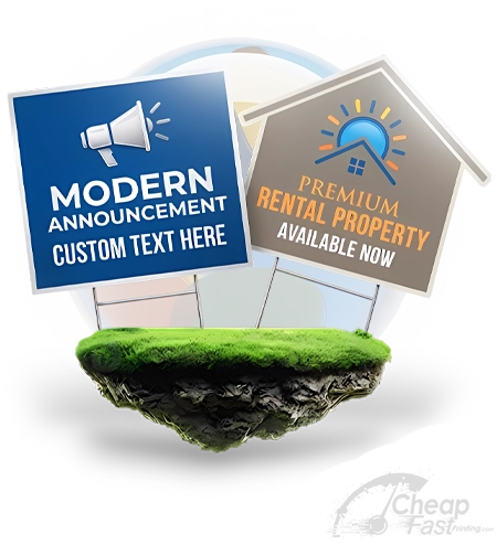 CheapFAST yard signs when a custom size leaves the standard 18 x 24 chip