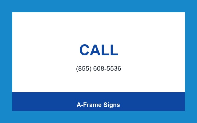 A-Frame Signs Design Studio Phone bar