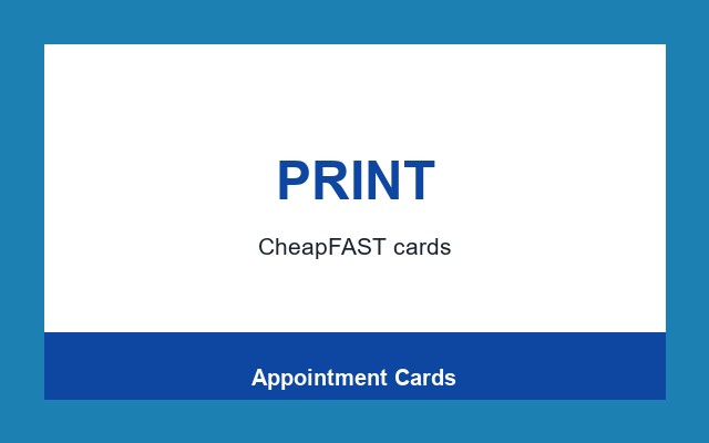 Appointment Cards Design Studio Bottom rule