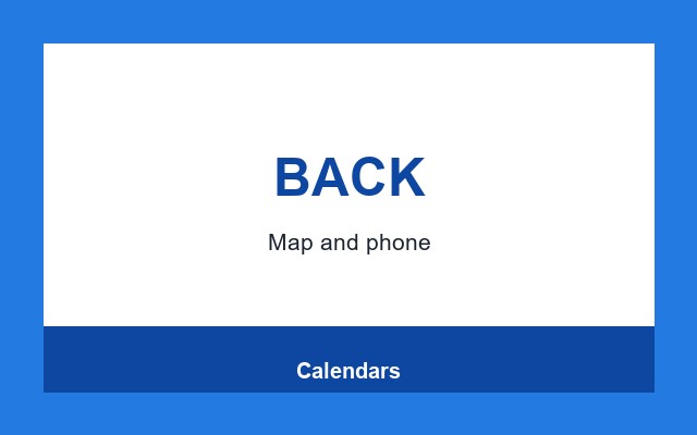 Calendars Design Studio Back panel