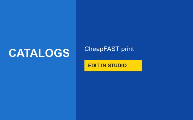 Catalogs Design Studio Cover