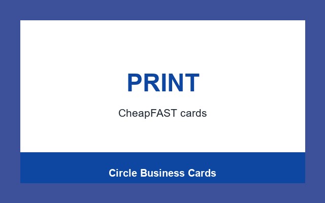 Circle Business Cards Design Studio Bottom rule