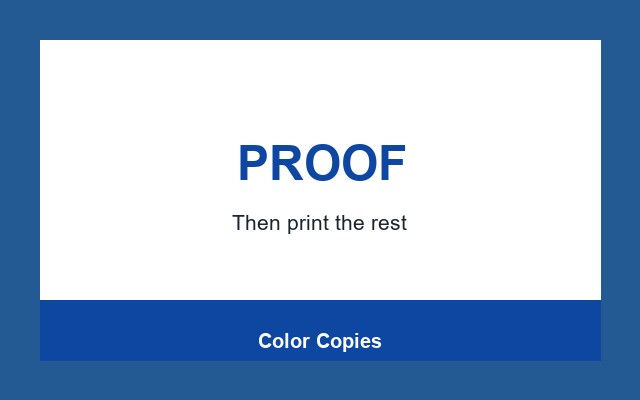Color Copies Design Studio Proof