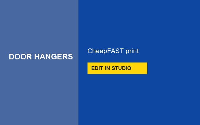 Door Hangers Design Studio Sale shout