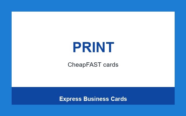 Express Business Cards Design Studio Bottom rule