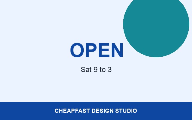 Express EDDM Design Studio Hours pill